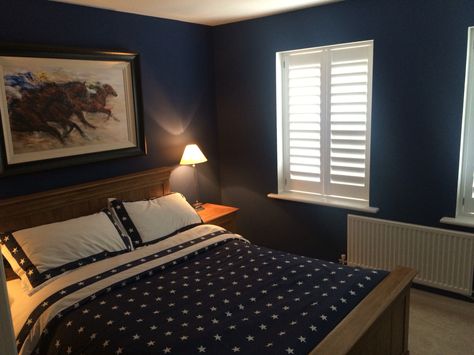 Blue Bedroom, Farrow Ball, New Homes, Bedroom, The Originals, Bed, Furniture, Blue, Home Decor