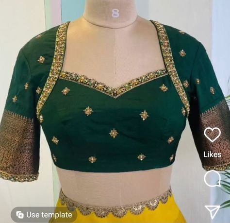 Lehenga Back Neck Design, Blouse Neckline Embroidery, Front Neck Pattern For Blouse, Latest Traditional Blouse Designs, Maharashtrian Blouse Design Back, Bridal Blouse Neck Designs Latest, Kolar Neck Blouse Design, Plain Mehndi Design, Blouse Necklines Indian