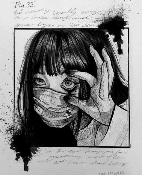 Sleep Deprived Art, Creepy Sketches Darkness, Scary Drawings, Creepy Drawings, Arte Grunge, Arte 8 Bits, 흑백 그림, Japon Illustration, Grunge Art