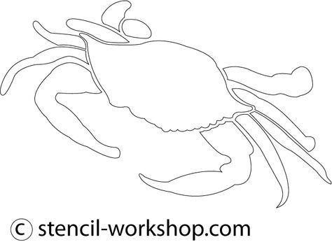 free crab stencil | Crab Stencil | We made many variety of Crab stencil, if you require ... Crab Stencil, Beach Pinterest, Crab Art, Under The Sea Theme, Sea Theme, Ocean Theme, Silhouette Cameo Projects, Wool Applique, Stained Glass Patterns