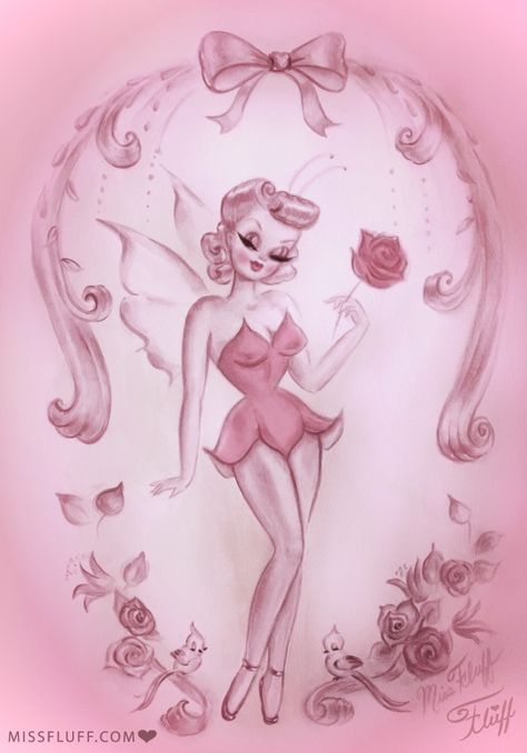 Miss Fluff, Pink Fairy, Glitter Art, Ethereal Art, Funky Art, Retro Art, Pretty Art, Art Vintage, Aesthetic Art