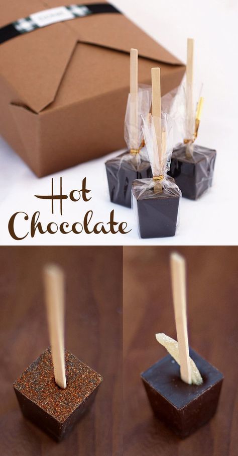 Hot Chocolate Sticks, Chocolate Stirrers, Chocolate Cube, Hot Chocolate Stirrers, Hot Chocolate Spoons, Diy Hot Chocolate, Hot Chocolate Cocoa, Hot Chocolate Gifts, Nice Packaging