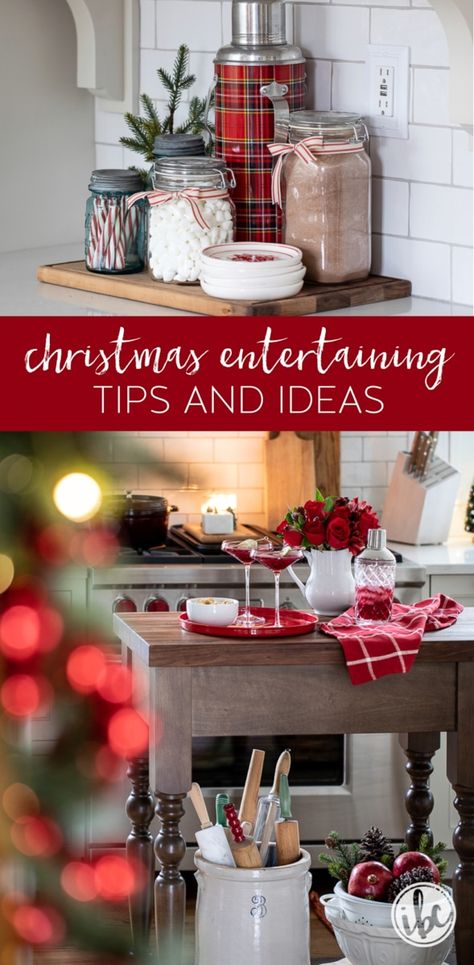 Christmas Entertaining Ideas, Christmas Party Buffet, Holiday Entertaining Ideas, Best Christmas Dinner Recipes, Best Christmas Cocktails, Rustic Christmas Party, Party Ideas Christmas, Christmas Donuts, Hosting Tips