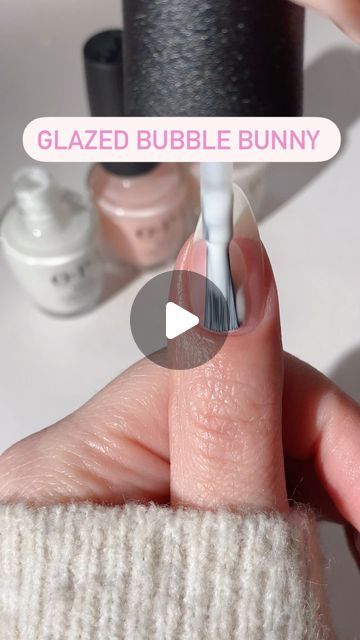 Glazed Bubble Bunny, Funny Bunny Design Nails, Funny Bunny Bubble Bath Chrome Nails, Glazed And Amused Opi, Nails Bubble Bath Funny Bunny, Funny Bunny And Bubble Bath Nails, Opi Glazed And Amused, Uñas Funny Bunny, Opi Bubble Bath And Funny Bunny