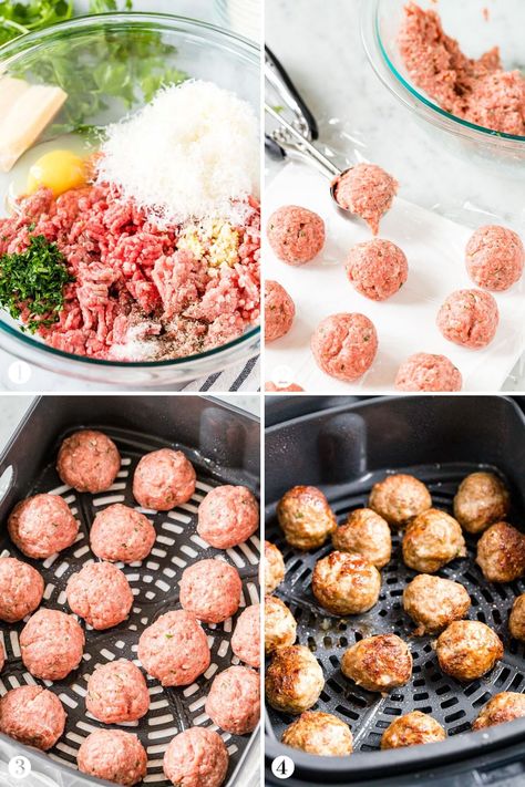 Air Fryer Meatballs, Comidas Keto, The Best Air Fryer, Air Fryer Cooking Times, Cooks Air Fryer, Best Air Fryer, Air Fried Food, Air Fryer Oven Recipes, Air Fry Recipes