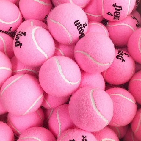 Tennis Widgets, Tennis Ball Aesthetic, Pink Sports Aesthetic, Pink Tennis Aesthetic, Pink Tennis Balls, Tennis Essentials, Tennis Girl Aesthetic, Athletic Aesthetic, Pink Tennis