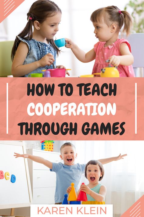 Article about the importance of cooperative play as well as best recommended gifts and games how to encourage cooperation. #cooperativeplay Cooperative Play Activities For Kids, Cooperation Activities For Kids, Cooperation Activities, Stages Of Play, Mutual Activities, Kids Awards, Cooperative Games, Mommy Tips, Conscious Parenting