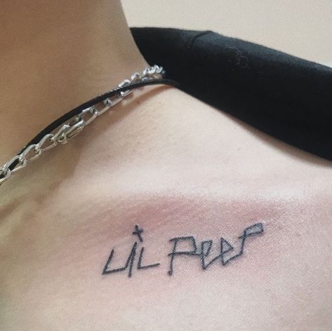 Lil Peep Tattoo, Peep Tattoo, Emo Tattoos, Stick Poke Tattoo, Food Tattoos, Word Tattoo, Mouthwatering Food, Sharpie Tattoos, Crop Cami Top