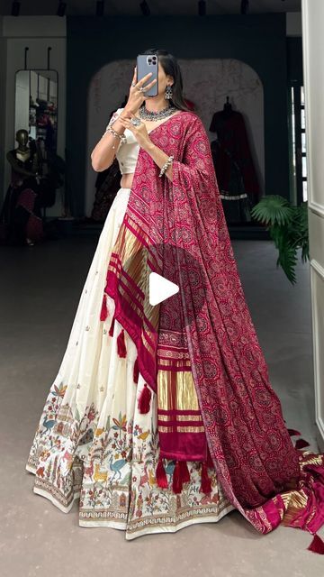 Priyanka Naidu on Instagram: "*Lehenga(Stitched)*  @nicikatrendz_online_store   Price-3650 freeship….⭐️⭐️⭐️ Lehenga Fabric : Khadi cotton Lehenga Work : Sequins And Thread Embroidery Work  Lehenga Waist : Support Up To 42  Lehenga Closer : Drawstring With Zip Stitching : Stitched With Canvas And Full Inner Length : 42 Flair : 3.80 Meter  Inner : Micro Cotton  *Blouse (Unstitched)* Blouse fabric : Khadi cotton Blouse Work : Sequins And Thread Embroidery Work  Blouse Length : 1 Meter  *Dupatta* Dupatta Fabric : Gaji Silk Dupatta Work : Printed With Lagadi Patta Also Comes With Both Side Tassels  Dupatta Length : 2.5 Meter  *Package Contain* : Lehenga, Blouse, Dupatta, Drawstring with Zip  Weight : 1.450 KG  #fashion #onlineshopping #partywear #shopping #style" Cotton Lehenga Designs, Haldi Lehenga, Gaji Silk Dupatta, Tassels Dupatta, Zip Stitching, Lehenga Stitched, Embroidery Work Blouse, Simple Lehenga, Printed Lehenga