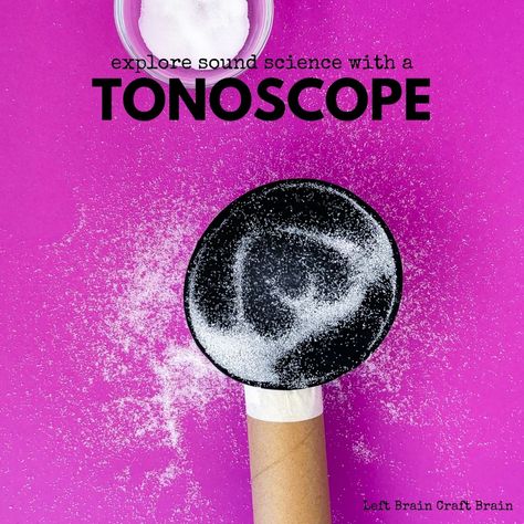 Explore sound science with a tonoscope, a device that helps you see sound vibrations. It's a super fun sound science experiment for kids. Sound Activities For Preschoolers, Sound Activities For Kids, Nursery 2023, Maths Art, Sound Experiments, Brain Craft, Sound Science, Art Content, Science Experiment For Kids