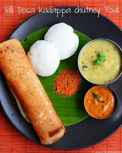 South Indian Breakfast Recipes, South Indian Breakfast, Idli Dosa, Breakfast Platter, Indian Breakfast, Breakfast Idea, South Indian Food, Breakfast Menu, Chutney Recipes