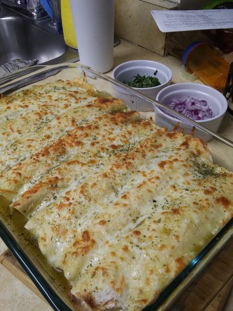 Creamy Chicken Enchiladas Creamy Mississippi Chicken Enchiladas Allrecipes, Allrecipes Mississippi Chicken Enchiladas, Mississippi Enchiladas, Creamy Mississippi Chicken Enchiladas, Mississippi Chicken Enchiladas, Creamy Chicken Enchiladas Recipe, Cream Cheese Enchiladas, Moist Chicken Breast, Mississippi Chicken