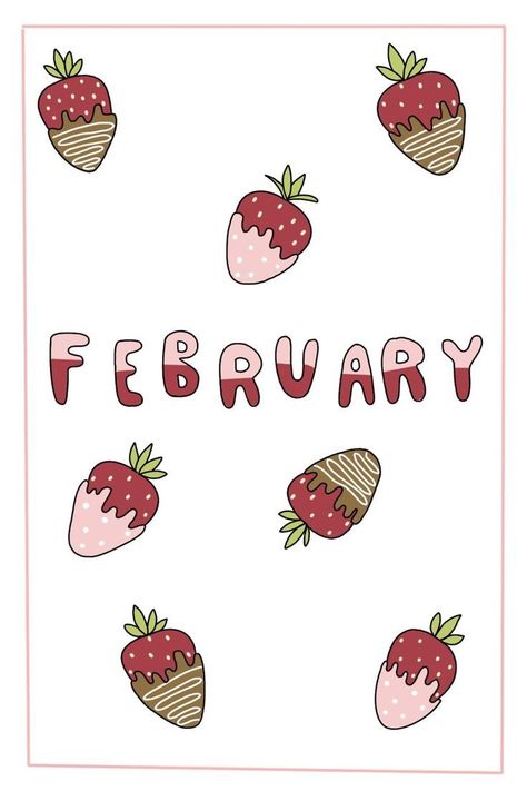 February Calligraphy, Built Journal, February Clipart, February Bujo, Heading Design, February Bullet Journal, Bullet Journal Cover Page, Journal Templates, Bullet Journal Paper