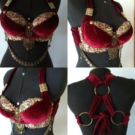 Belly Dance Bra Diy, Bedlah Costume, Belly Dancer Outfits, Belly Dancer Costumes, Bellydance Costume, Belly Dance Dress, Diy Bra, Dancer Costume, Belly Dance Outfit