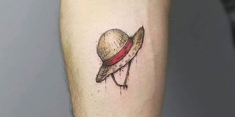 Straw Hat Tattoo, Hat Tattoo, One Piece Tattoos, Straw Hats, Straw Hat, Straw, One Piece, Tattoos, Hats