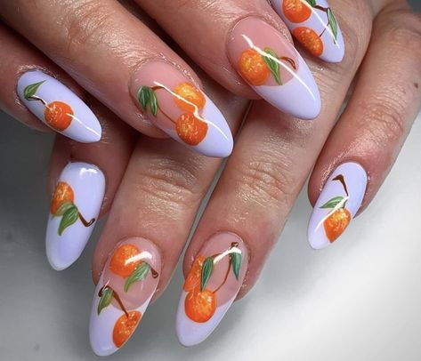 Fruit Nail Designs, Fruit Nail Art, 2023 Nail, Nail Swag, Spring Nail Art, Hot Nails, Minimalist Nails, Dream Nails, Funky Nails