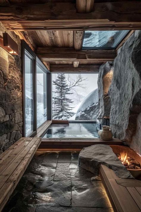 #bedroom #interiordesign #interior #homedecor #home #bedroomdecor #design #furniture #bed #decor #bedroomdesign #interiors #bedroomideas Crazy Home Ideas, Steam Room Aesthetic, Sauna In House, Small Sauna Ideas, In Home Sauna, Sauna Interior Design, New House Design Ideas, Chalet Aesthetic, Hotel Design Ideas