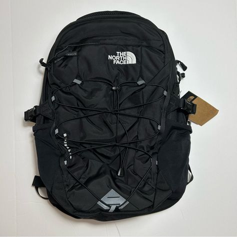 The North Face Unisex Borealis Backpack **Price Is Firm** No Offers, Ty! Listing Is For Backpack Only! Brand New With Tags! Lighten The Load With The Classic Borealis Backpack Details: - Tnf Black Color - Flexvent Injection-Molded Shoulder Straps With A Top Layer Of Atilon Foam For Added Support - Comfortable, Padded Airmesh Back Panel With Spine Channel And Pe Sheet For Extra Back Support - Adjustable Shoulder Straps Provide A Comfortable And Snug Fit - Removable Waist Belt - Large Main Compart North Face Backpack School Black, Backpack Aesthetic Men, Backpack Stitching, Northface Backpacks Aesthetic, North Face Bookbag, Northface Backpacks, Black North Face Backpack, North Face Borealis Backpack, Borealis Backpack