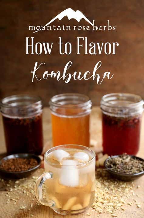 How to Flavor Kombucha & 3 Herbal Recipes: Are your home brewed kombucha batches lacking herbal excitement? It's easy to bulk up your 'buch using herbs and spices. Our guide will help you turn your favorite perky pick-me-up into a plethora of botanical flavors.