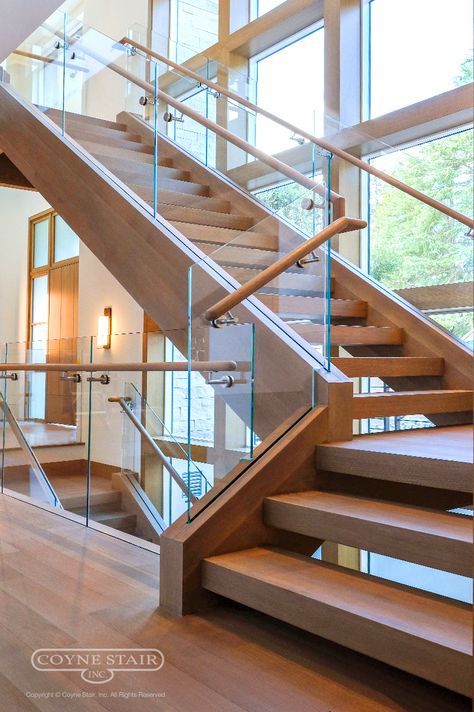 Modern - Coyne Stair Freestanding Staircase, Stair Building, Staircase Modern, Design Stairs, Stair Ideas, Contemporary Staircase, Stairs Design Interior, House Staircase, Interior Design Student