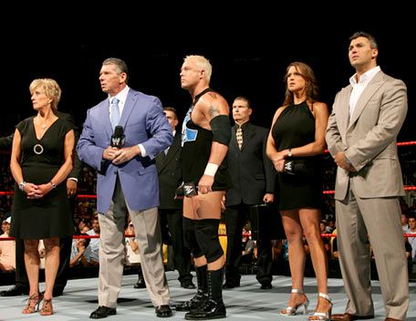 The McMahon Family - WWE Raw September 3 2007 Mcmahon Family, Stephanie Mcmahon, Wwe Raw, Wwe, Wrestling, Vintage Fashion, Pins