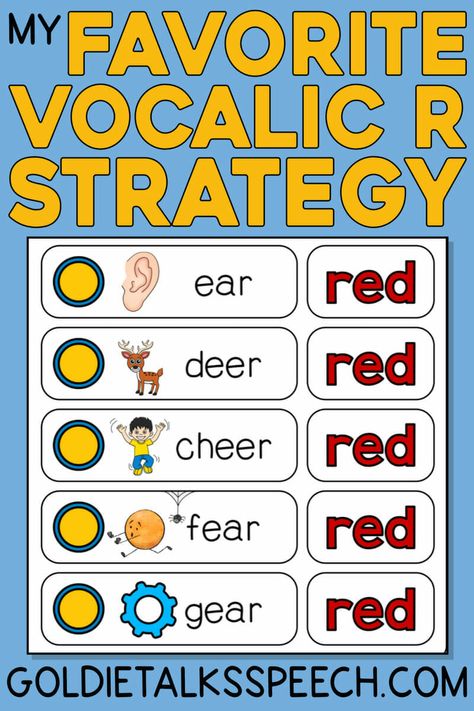 Vocalic R, Articulation Therapy Activities, Speech Articulation, Phrases And Sentences, Language Therapy Activities, R Words, Articulation Therapy, Articulation Activities, Language Resources