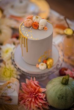 Halloween Cake Inspiration, Elegant Halloween Cake, Mini Halloween Cakes, Halloween Soiree, Fall Birthday Cakes, Deco Cupcake, Halloween Torte, Thanksgiving Cake, Bolo Halloween