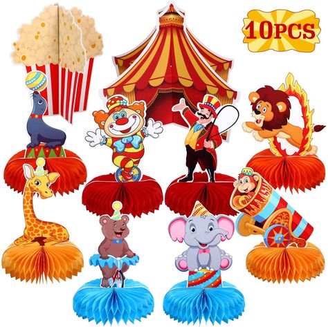 ISO REQUEST CARNIVAL CIRCUS THEME Price: $12.99 & FREE Returns + Coupon Save an extra 5% when you apply COUPON! #AD https://www.amazon.com/Outus-Centerpieces-Carnival-Party-Party-Favors-Decorations/dp/B0899QQGBC/ref=as_li_ss_tl?crid=RM5EY66VA4R&dchild=1&keywords=carnival+theme+party+decorations&qid=1597103601&sprefix=carnival+theme+,aps,227&sr=8-34&linkCode=sl1&tag=randiowsley-20&linkId=96c054b9ad56f6a8a4d16a4160d119af&language=en_US Circus Party Centerpieces, Circus Centerpieces, Carnival Centerpieces, Kids Party Centerpieces, Carnival Party Favors, Carnival Theme Party, Carnival Party Decorations, Circus Party Decorations, Circus Carnival Party