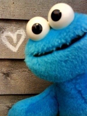 Cookie Monster, Image Search, Wall, Blue