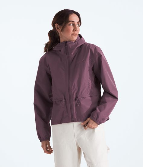 When it comes to advancing waterproof gear, we believe that our technology should be felt, not seen. That’s why we created the Daybreak Jacket. Our new lightweight shell combines a progressive, modern aesthetic with the on-trail details you rely on. 100% recycled, waterproof DryVent™ fabric meets an adjustable waist and shorter silhouette, so you never have to compromise between form and function. This is the jacket for rainy commutes, unexpected hikes and every drop in between. This is the Daybreak. Women's Women's Rainwear. Waterproof.. Lightweight. [North Face, Northface, thenorthface, the northface, TNF, tnf] Cute Rain Jacket, Smart Jackets, North Face Rain Jacket, Rain Jacket Women, Rainy Weather, Hiking Women, Waterproof Jacket, Drop In, Modern Aesthetic