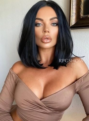 Shoulder Length Black Hair, 12 Inch Hair, Black Bob Hairstyles, Short Dark Hair, Jet Black Hair, Short Black Hairstyles, Hair Texture, Hair Density, Hair Length