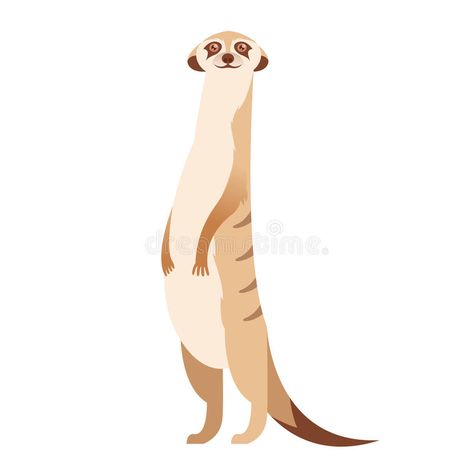 Meerkat Cartoon, Meerkat Drawing, Meerkat Illustration, Emotions Chart, African Jungle, Emotion Chart, Desert Animals, Instagram Drawing, Rare Animals