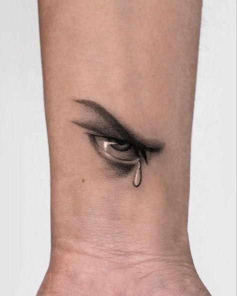 Fallen Angel Eyes Tattoo, Fallen Angel Eye, Lucifer Eyes Tattoo, Rip Tattoos For Mom, Fallen Angel Tattoo, Dark Feminine Tattoos, Feminine Skull Tattoos, Tattoo Eye, Feminine Tattoo Sleeves