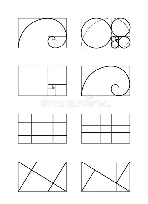 Dynamic Composition Illustration, Harmony Composition, Golden Ratio Art, Circle Composition, Golden Ratio In Design, Golden Ratio Logo, Harmony Design, Dynamic Composition, Architecture Concept Drawings