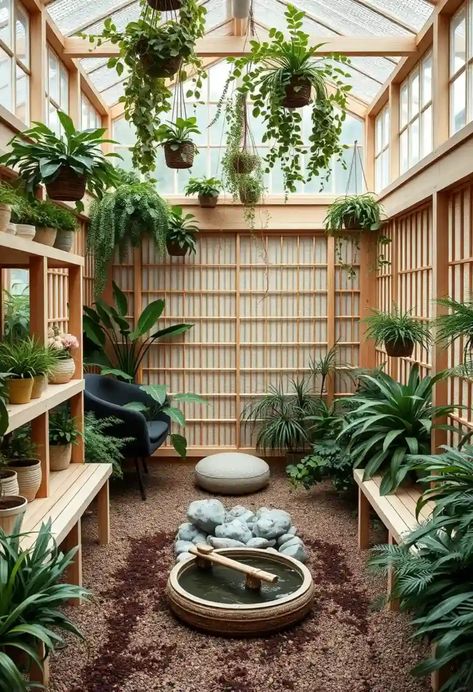 25+ Greenhouse Interiors Inspirations to Transform Your Space Mediterranean Terrace, Wrought Iron Hooks, Geometric Planter, Greenhouse Interiors, Mirrored Wall, Moroccan Lanterns, Tropical Escape, Christmas Decorations Bedroom, Scandinavian Minimalism