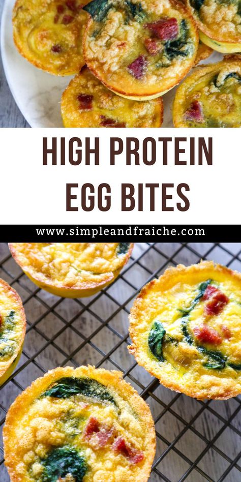 High Protein Egg Bites are a versatile and protein-rich snack that combines eggs, egg whites, and cottage cheese with a medley of flavorful ingredients. Whether you're a fitness enthusiast looking to fuel your workouts or a busy mom looking for a quick breakfast to keep stocked in your fridge, these egg bites are a delicious way to satisfy your cravings. High Protein Mini Quiche, High Protein Small Portions, Egg Bites With Egg Whites, High Protein Breakfast Egg Bites, Small High Protein Meals, High Protein Egg Bites Cottage Cheese, Egg Bites High Protein, High Protein Egg Bites, Protein Egg Bites