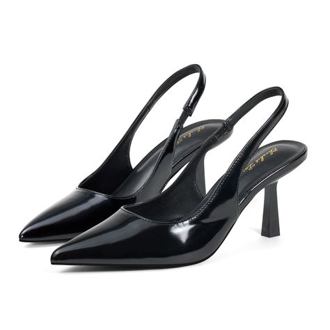 Elisabet Tang Women's Slingback Kitten Heel,3 Inch Sexy Pointed Closed Toe Stiletto Pumps Slingback Heels For Women Slip On Elastic Strap Wedding Party Dress Sandals Shoes Product Details Size: 11 Color: Black Brand: No Brand Mpn: Does Not Apply Upc: Does Not Apply Ean: Does Not Apply * Date First Available : July 27, 2023 Shoes Party Night, Point Toe Shoes, Short Black Heels Closed Toe, Formal Kitten Heels, Cute Kitten Heels, Kittens Heels, Black Heels Closed Toe, Formal Shoes Women, Pointed Kitten Heels