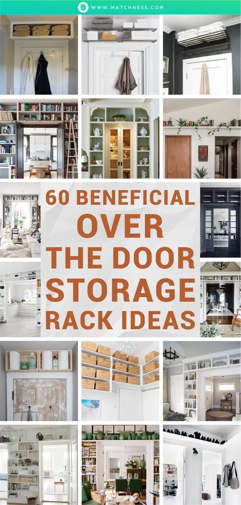 60-beneficial-over-the-door-storage-rack-ideas1 Behind Door Storage Ideas Bathroom, Utilizing Space In A Small House, Using Vertical Space Storage Ideas, Coat Storage Ideas Space Saving, Over The Door Shelf Ideas, Small House Storage Hacks, Tiny Home Bathroom Storage, How To Utilize Small Spaces, Bathroom Door Storage Ideas