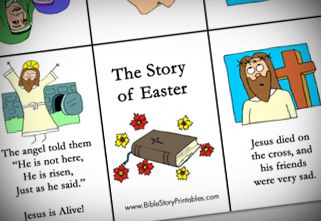 Free Minibook Printable: "The Story of Easter" Resurrection Story For Preschoolers, Story Of Jesus Resurrection For Kids, Easter Story For Toddlers, The Easter Story For Kids, The Easter Story Printable, Easter Story Wheel Printable Free, Easter Story For Preschoolers, Christian Easter Printables, Story For Preschoolers