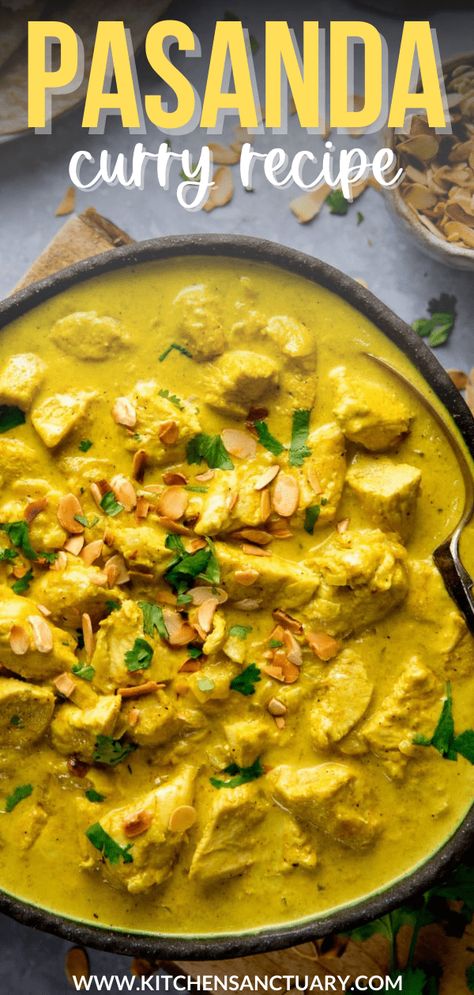 Chicken Curry Recipes For Dinner, Pasanda Curry, Chicken Curry Recipe Indian, Pasanda Recipe, Indian Curry Chicken, Chinese Chicken Curry, Indian Curry Recipes, Chicken Curry Recipe Easy, Mild Curry