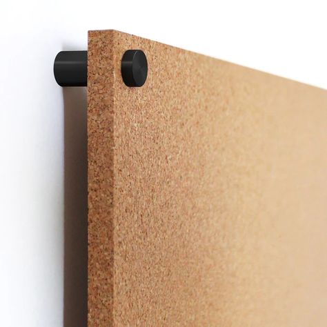 Modern Cork Board, Cork Board Wall, Cork Boards, Black Banner, Cork Wall, Acrylic Board, Push Pins, Plaster Walls, Wall Board