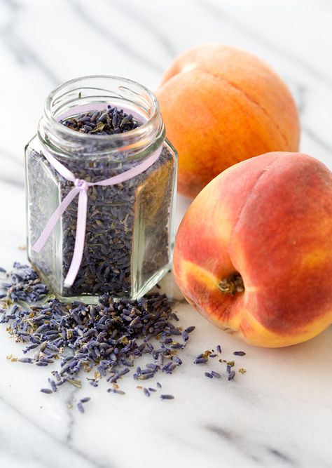 Lavender Jam, Flower Combinations, Peach Lavender, Cut Recipe, Lavender Recipes, Canning Jam, Dried Lavender Flowers, Peach Jam, Jam And Jelly