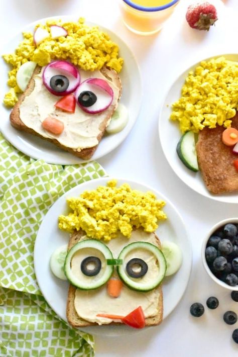 Resep Sandwich, Silly Face, Decorações Com Comidas, Food Art For Kids, Breakfast Toast, Kids Food, Food Blogs, How To Make Breakfast, Fun Kids Food