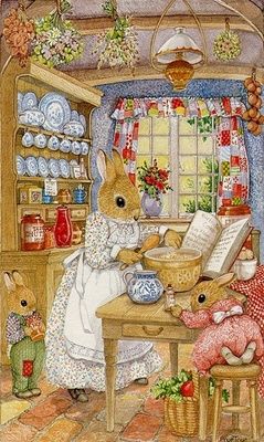 i read this story to my daughter when she was little, but i can't remember the title... Susan Wheeler, Lapin Art, 동화 삽화, Illustration Mignonne, Art Fantaisiste, Art Mignon, Rabbit Art, Bunny Art, Illustration Vintage