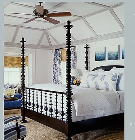 A bedroom in Bermuda. I love a good four poster bed. #phoebehowarddecorator Mediterranean Bedroom, Interior Design Portfolios, Mediterranean Style Home, Mediterranean Style Homes, Mediterranean Home Decor, Spanish Style Homes, Mediterranean Decor, Four Poster, Poster Bed