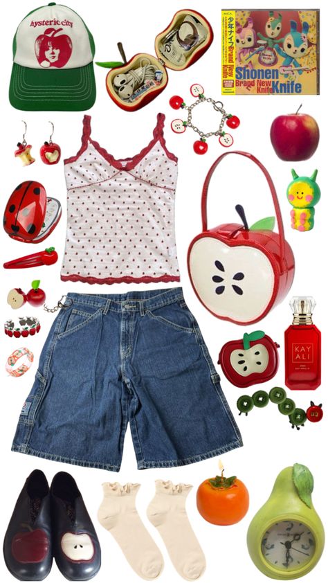 #outfitinspo #beauty #fruit #aesthetic #apple Fruit Aesthetic, Silly Clothes, Funky Outfits, Swaggy Outfits, Mode Inspo, Really Cute Outfits, Character Outfits, Dream Clothes, Aesthetic Outfits