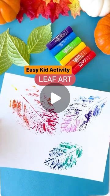 Allison | Science, Art, & Learning Activities for Kids on Instagram: "LEAF PRINTS 🍃 A favorite anytime of year! 
🎨Comment “PAINT” If you want the link to the paint sticks!

TO DO:
1️⃣Paint on the underside of leaves (side with the ridges in the leaf’s veins).
2️⃣Flip the leaf (paint side down) and place on a sheet of paper.
3️⃣Firmly press on the leaf.
4️⃣Slowly peel the leaf off, revealing your print!
5️⃣Apply paint to the leaf again or use a new leaf.
6️⃣Let the paint dry (these paint sticks take less than 1 min to dry!) and display your art! 🖼️ 

#kidactivities #kidsart #natureart  #preschoolart #toddlerart #kidscrafts #kidart #preschoolideas #kidscrafts101 #natureplay" October Lessons, Learning Activities For Kids, Easy Kid Activities, Art Learning, Paint Sticks, Painted Sticks, Toddler Art, Kids Learning Activities, The Leaf