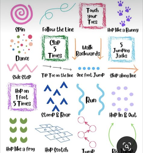 Obstacle Course Ideas For Preschoolers, Outside Activities For Elementary, Sidewalk Chalk Hopscotch, Gross Motor Obstacle Course, Chalk Outdoor Activities, Hopscotch Obstacle Course, Chalk Art Obstacle Course, Side Walk Chalk Obstacle Course Ideas, Kindergarten Obstacle Course