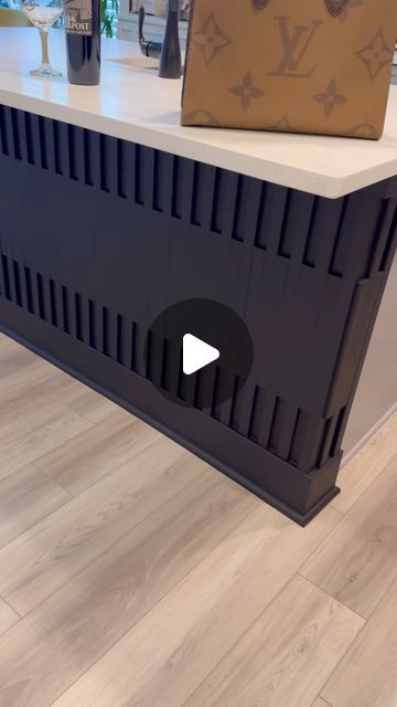 PANEL WALL DAZZU on Instagram: "Showing off my GOD GIVEN TALENT.  🗣️PANEL WALL DAZZU😎  #panelwalldazzu  #accentwall  #featurewall  #kitchendesign  #kitchenisland  #kitchenideas" Slat Wall With Crown Molding, Kitchen Cabinets Color Combination, Millwork Wall, Wall Panel Molding, Wall Moulding, Faux Panels, Above Kitchen Cabinets, Above Cabinets, Kitchen Updates