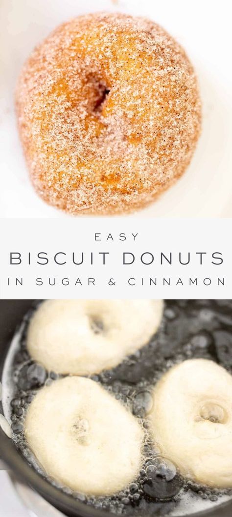 Homemade Donut Recipe, Homemade Donut, Easy Biscuit, Biscuit Donuts, Baking Bad, Easy Donut Recipe, Making Donuts, Easy Donuts, Homemade Donuts Recipe